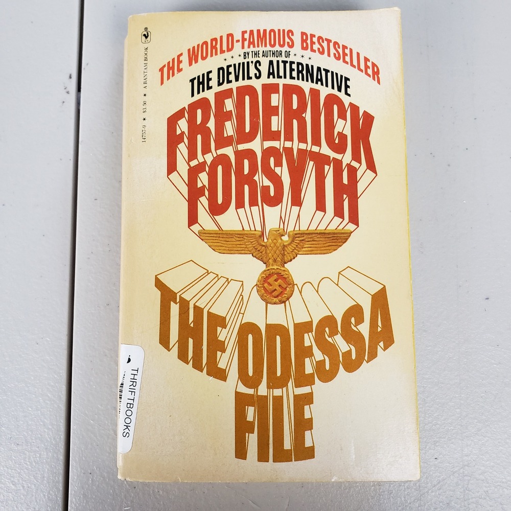 The Odessa File Frederick Forsyth Bantam Paperback Vintage 1980 Thriller Novel